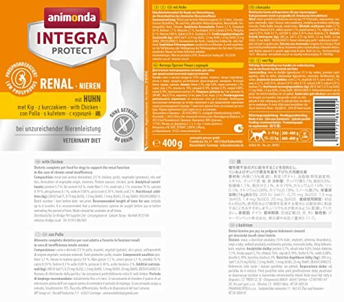 Emballage de nourriture pour chat Animonda Integra Protect Renal avec poulet.
